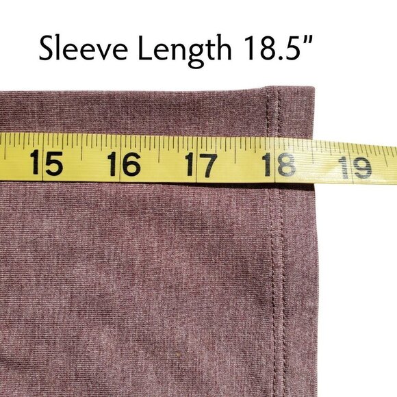 LOGO by Lori Goldstein Knit Tie Front Yoga Cardigan in Mauve Dusty Purple XS - Picture 11 of 13